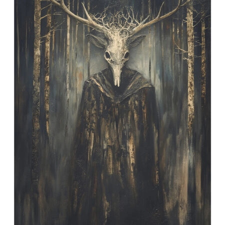 Poster VINTAGE AUTUMN HALLOWEEN DARK WITCH 3 -  Sticky 2