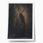 Poster VINTAGE AUTUMN HALLOWEEN DARK WITCH 4