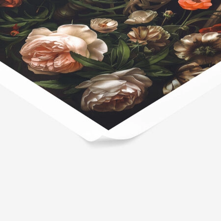 Poster VINTAGE AUTUMN HALLOWEEN FLORAL SKELETON -  Sticky 1