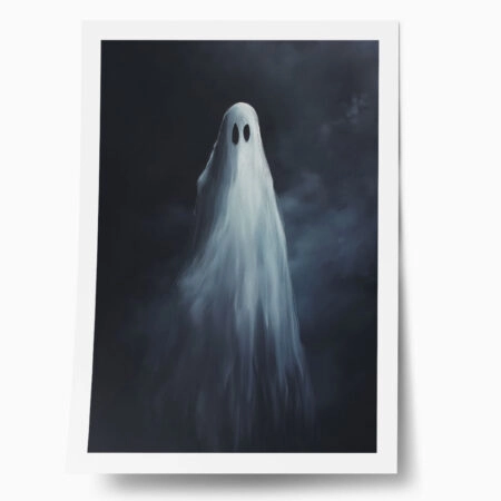 Poster VINTAGE AUTUMN HALLOWEEN GHOST 3 - 