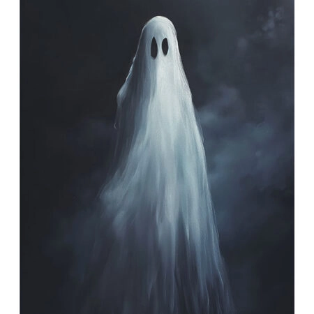 Poster VINTAGE AUTUMN HALLOWEEN GHOST 3 -  Sticky 2