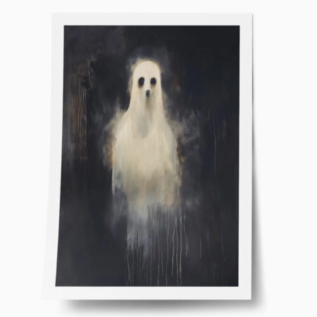 Poster VINTAGE AUTUMN HALLOWEEN GHOST 4 - 