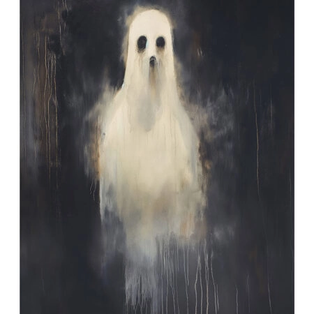 Poster VINTAGE AUTUMN HALLOWEEN GHOST 4 -  Sticky 2