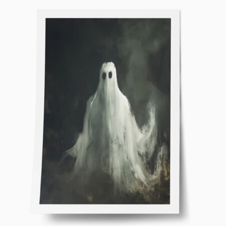 Poster VINTAGE AUTUMN HALLOWEEN GHOST 5 - 