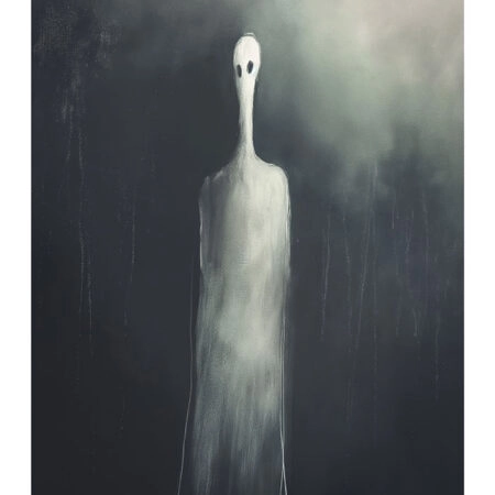 Poster VINTAGE AUTUMN HALLOWEEN GHOST 6 -  Sticky 2