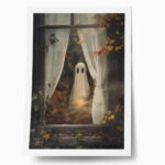 Poster VINTAGE AUTUMN HALLOWEEN GHOST 7