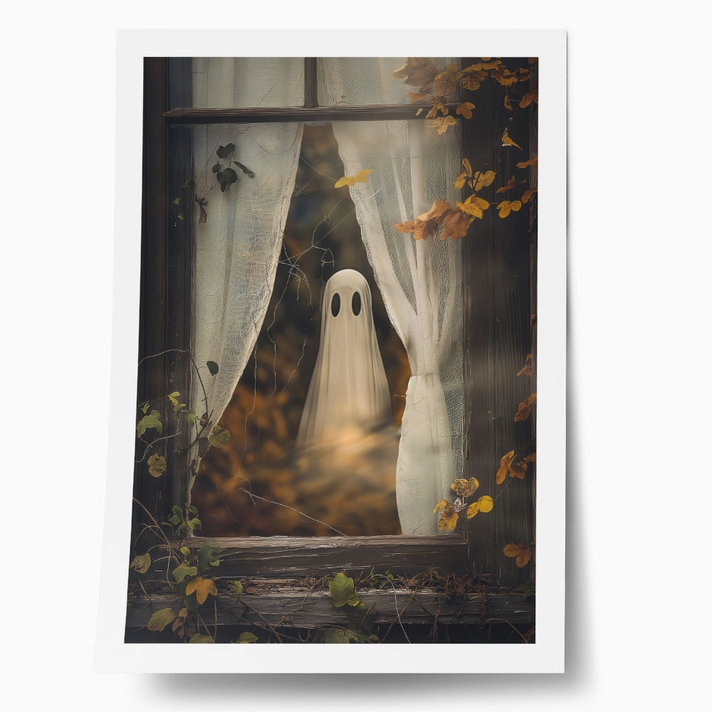 Poster VINTAGE AUTUMN HALLOWEEN GHOST 7
