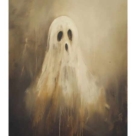 Poster VINTAGE AUTUMN HALLOWEEN GHOST 8 -  Sticky 2