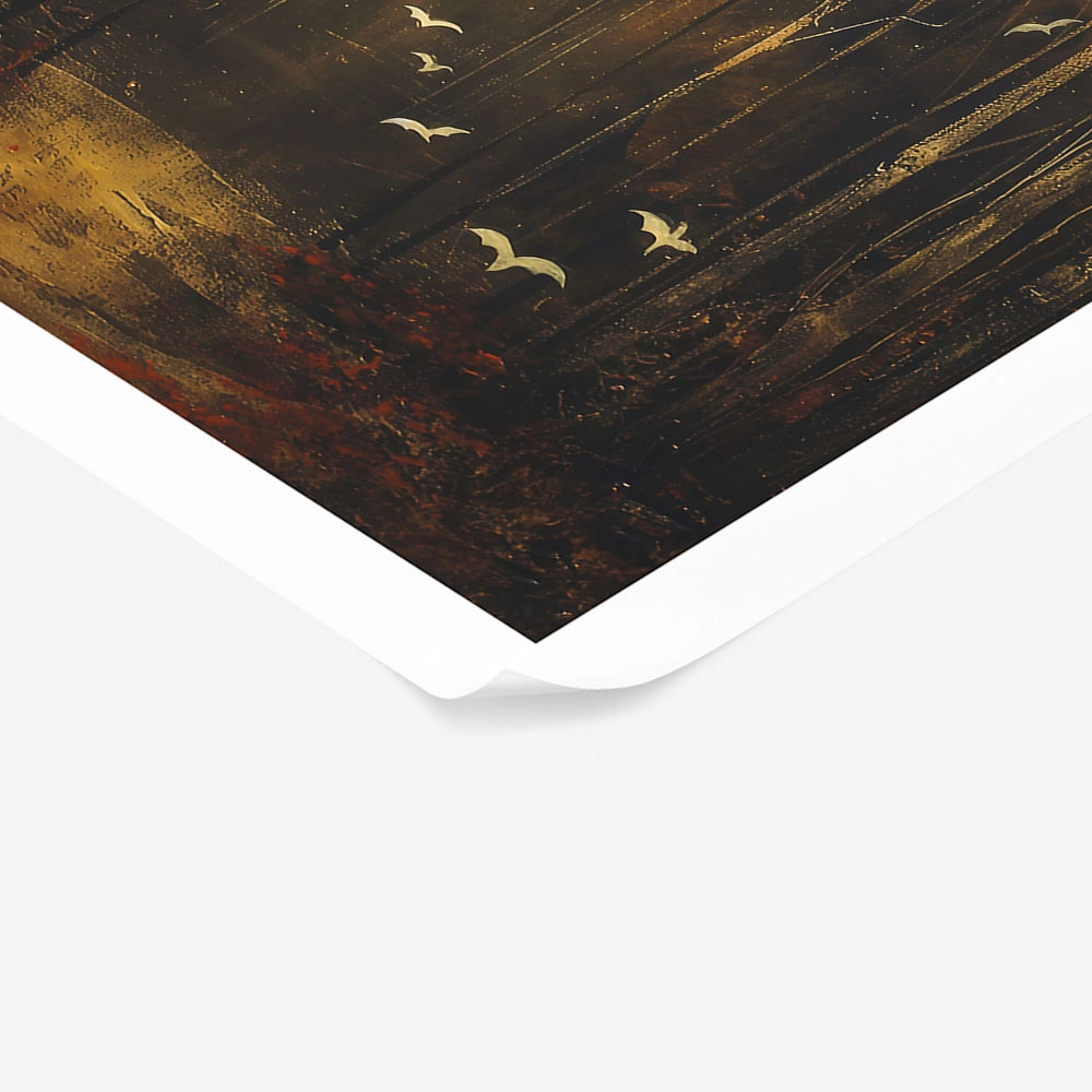 Poster VINTAGE AUTUMN HALLOWEEN MOON