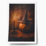 Poster VINTAGE AUTUMN HALLOWEEN PUMPKIN HAT 7