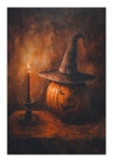 Poster VINTAGE AUTUMN HALLOWEEN PUMPKIN HAT 7