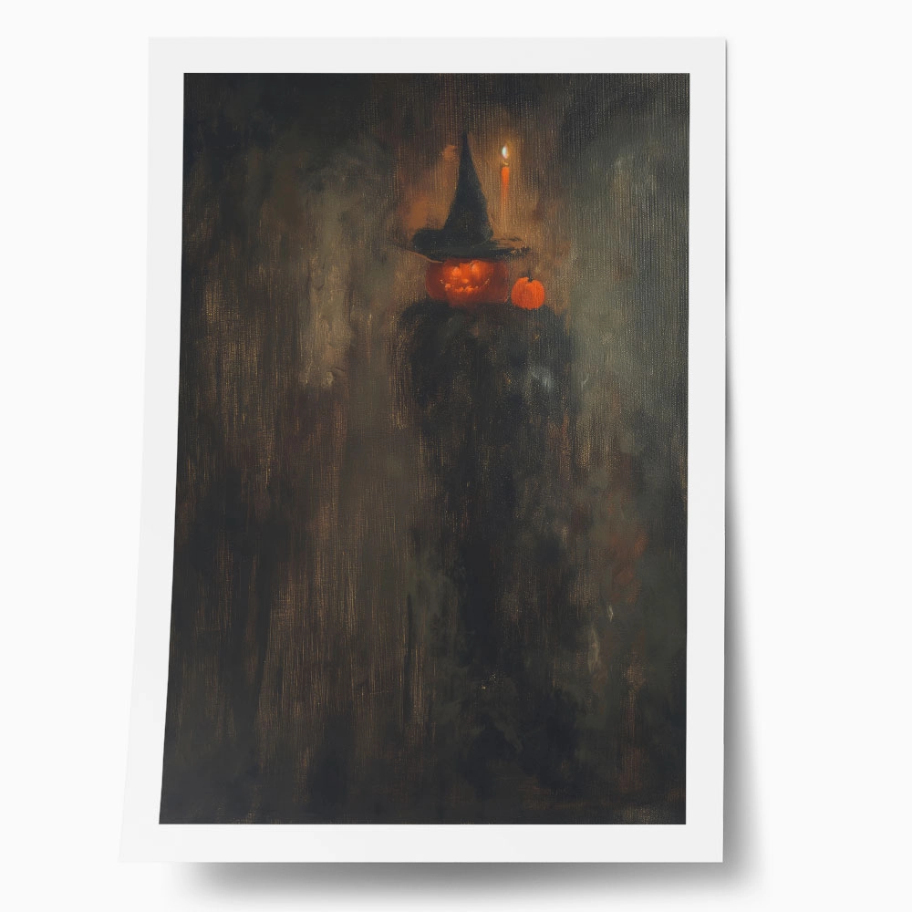 Poster VINTAGE AUTUMN HALLOWEEN PUMPKIN HAT 8
