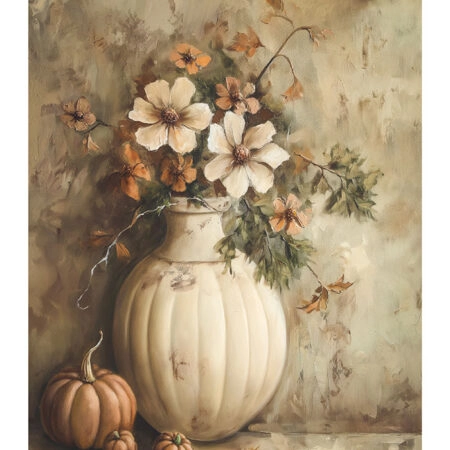 Poster VINTAGE AUTUMN HALLOWEEN PUMPKIN VASE -  Sticky 2