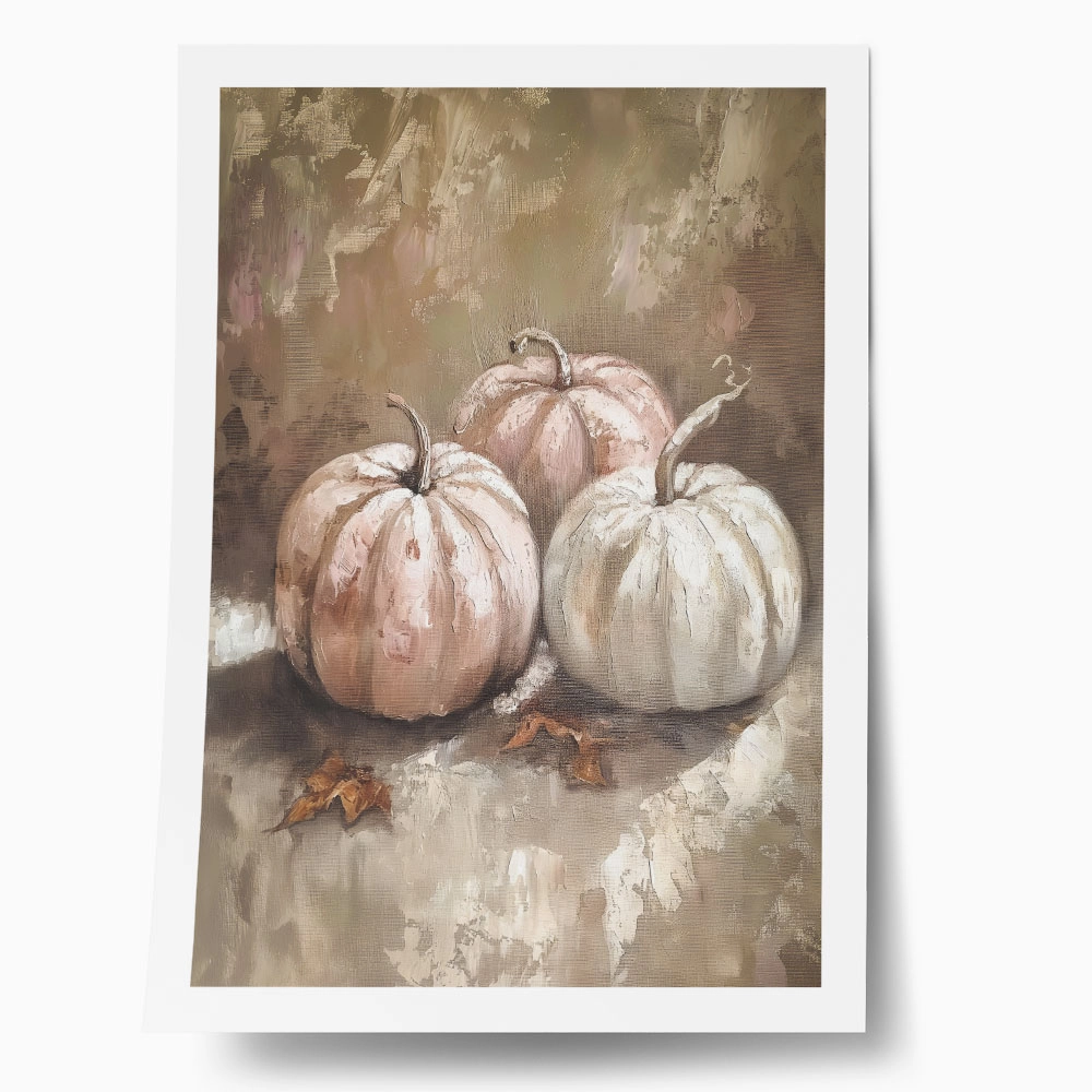 Poster VINTAGE AUTUMN HALLOWEEN PUMPKINS 11