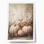 Poster VINTAGE AUTUMN HALLOWEEN PUMPKINS 12