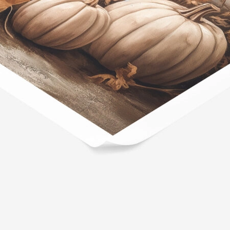 Poster VINTAGE AUTUMN HALLOWEEN PUMPKINS 12 -  Sticky 1