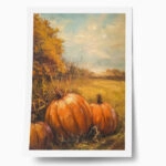 Poster VINTAGE AUTUMN HALLOWEEN PUMPKINS 7