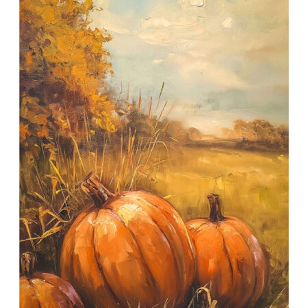 Poster VINTAGE AUTUMN HALLOWEEN PUMPKINS 7 -  Sticky 2