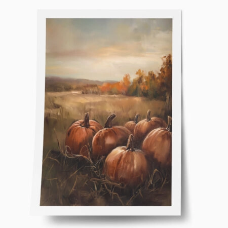 Poster VINTAGE AUTUMN HALLOWEEN PUMPKINS 8 - 