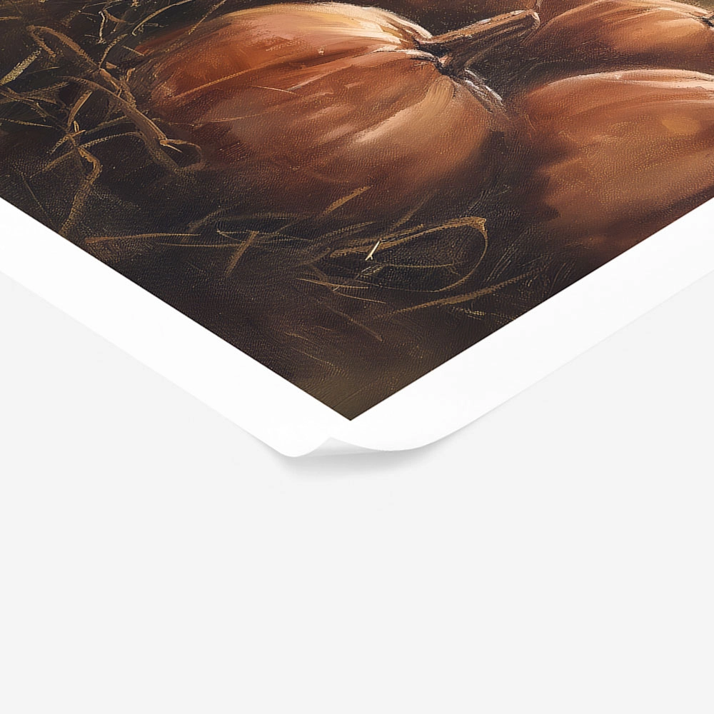 Poster VINTAGE AUTUMN HALLOWEEN PUMPKINS 8