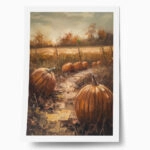 Poster VINTAGE AUTUMN HALLOWEEN PUMPKINS 9
