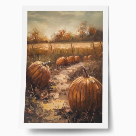 Poster VINTAGE AUTUMN HALLOWEEN PUMPKINS 9 - 
