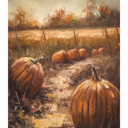 Poster VINTAGE AUTUMN HALLOWEEN PUMPKINS 9 -  Sticky 2