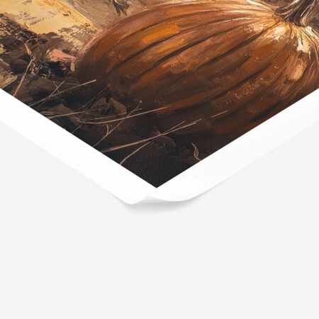 Poster VINTAGE AUTUMN HALLOWEEN PUMPKINS 9 -  Sticky 1