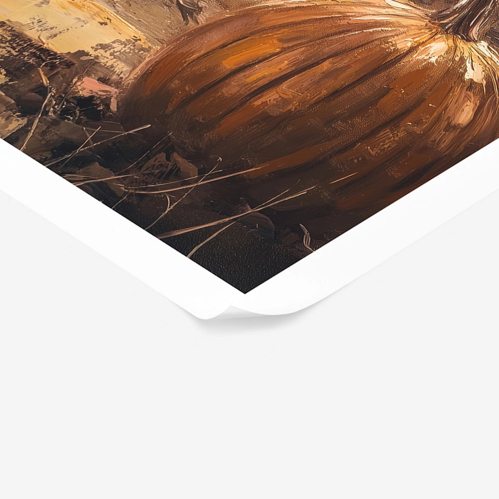 Poster VINTAGE AUTUMN HALLOWEEN PUMPKINS 9