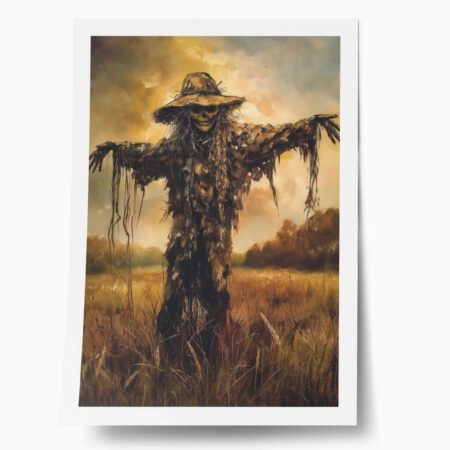 Poster VINTAGE AUTUMN HALLOWEEN SCARECROW 2 - 