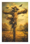 Poster VINTAGE AUTUMN HALLOWEEN SCARECROW