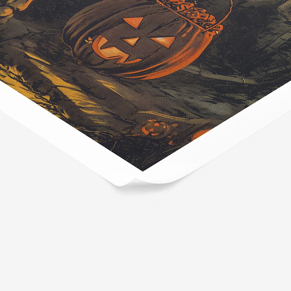 Poster VINTAGE AUTUMN HALLOWEEN SKELETON 2