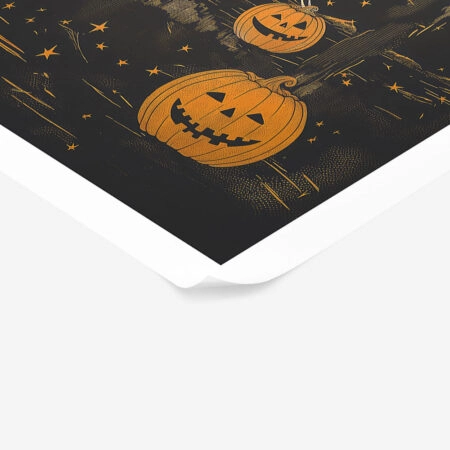 Poster VINTAGE AUTUMN HALLOWEEN SKELETONS DANCING 4 -  Sticky 1