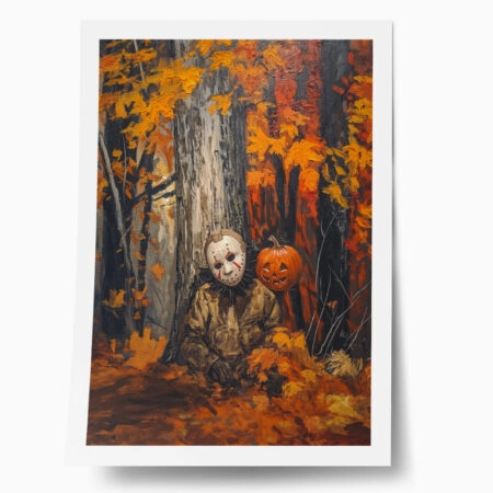 Poster VINTAGE AUTUMN HALLOWEEN SLASHER - 