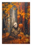 Poster VINTAGE AUTUMN HALLOWEEN SLASHER