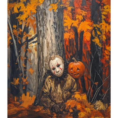 Poster VINTAGE AUTUMN HALLOWEEN SLASHER -  Sticky 2