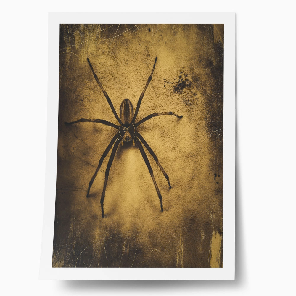 Poster VINTAGE AUTUMN HALLOWEEN SPIDER 2