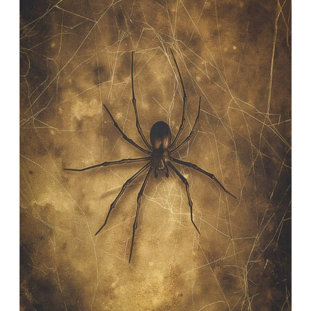 Poster VINTAGE AUTUMN HALLOWEEN SPIDER -  Sticky 2