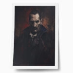 Poster VINTAGE AUTUMN HALLOWEEN VAMPIRE