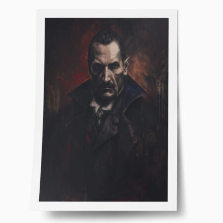 Poster VINTAGE AUTUMN HALLOWEEN VAMPIRE - 