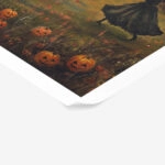 Poster VINTAGE AUTUMN HALLOWEEN WITCHES DANCING 2