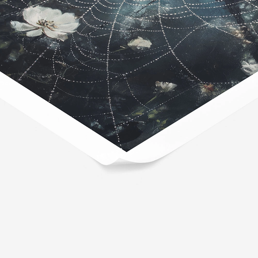 Poster VINTAGE AUTUMN SPIDER WEB 4