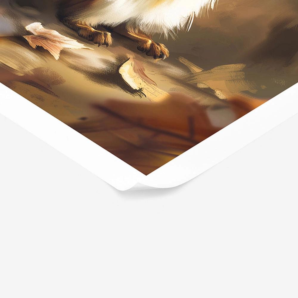 Poster VINTAGE AUTUMN SQUIRREL 4