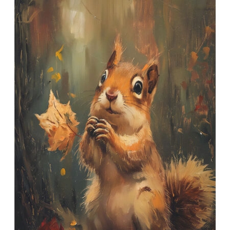 Poster VINTAGE AUTUMN SQUIRREL 5 -  Sticky 2