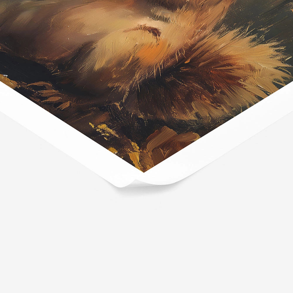 Poster VINTAGE AUTUMN SQUIRREL 5