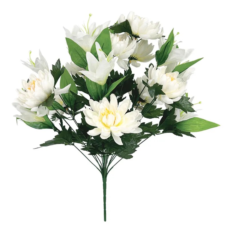 White lily-peony bouquet x18 - Φ40x50cm 12/48ct