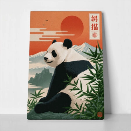 Πίνακας σε Καμβά CHINESE PANDA - 