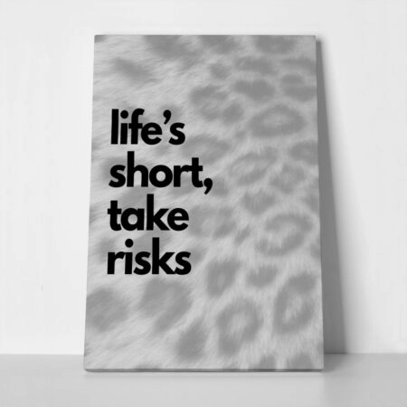 Canvas Print FASHION TAKE RISKS