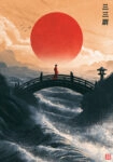 Πίνακας σε Καμβά JAPANESE BRIDGE 2