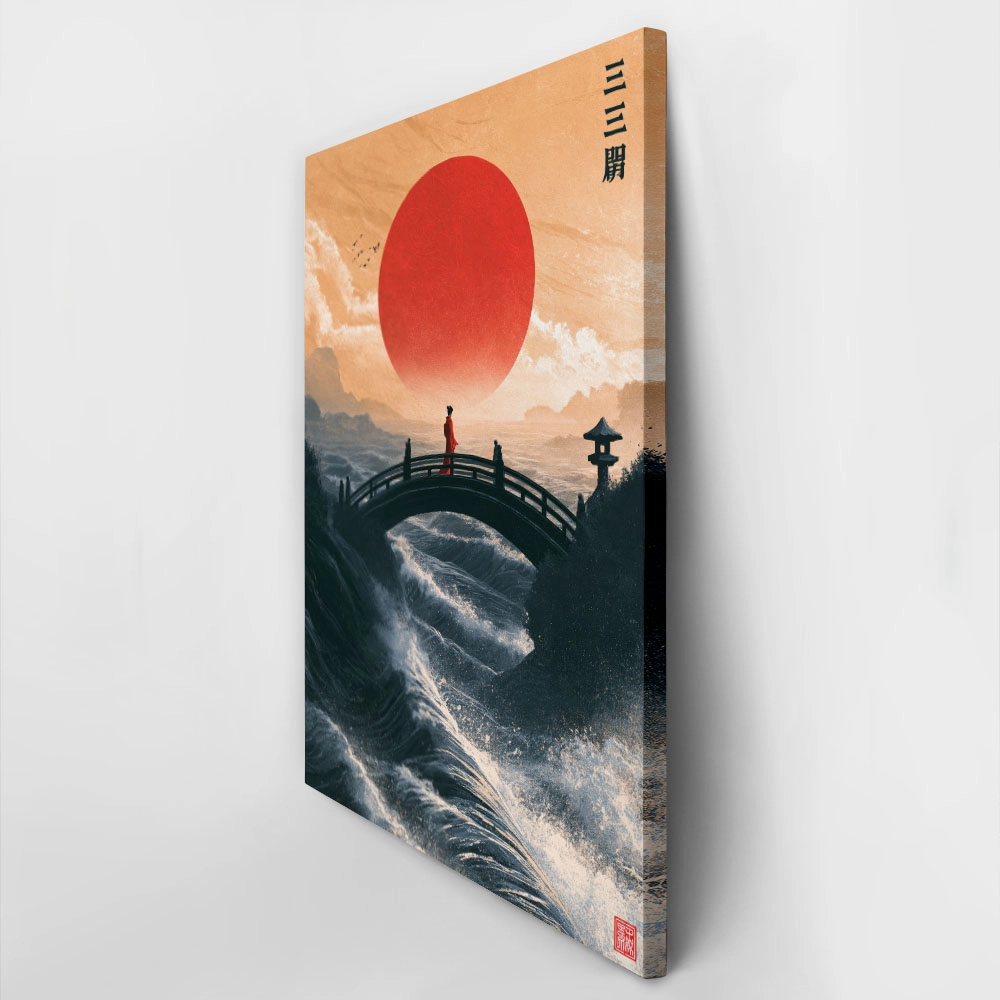 Πίνακας σε Καμβά JAPANESE BRIDGE 2